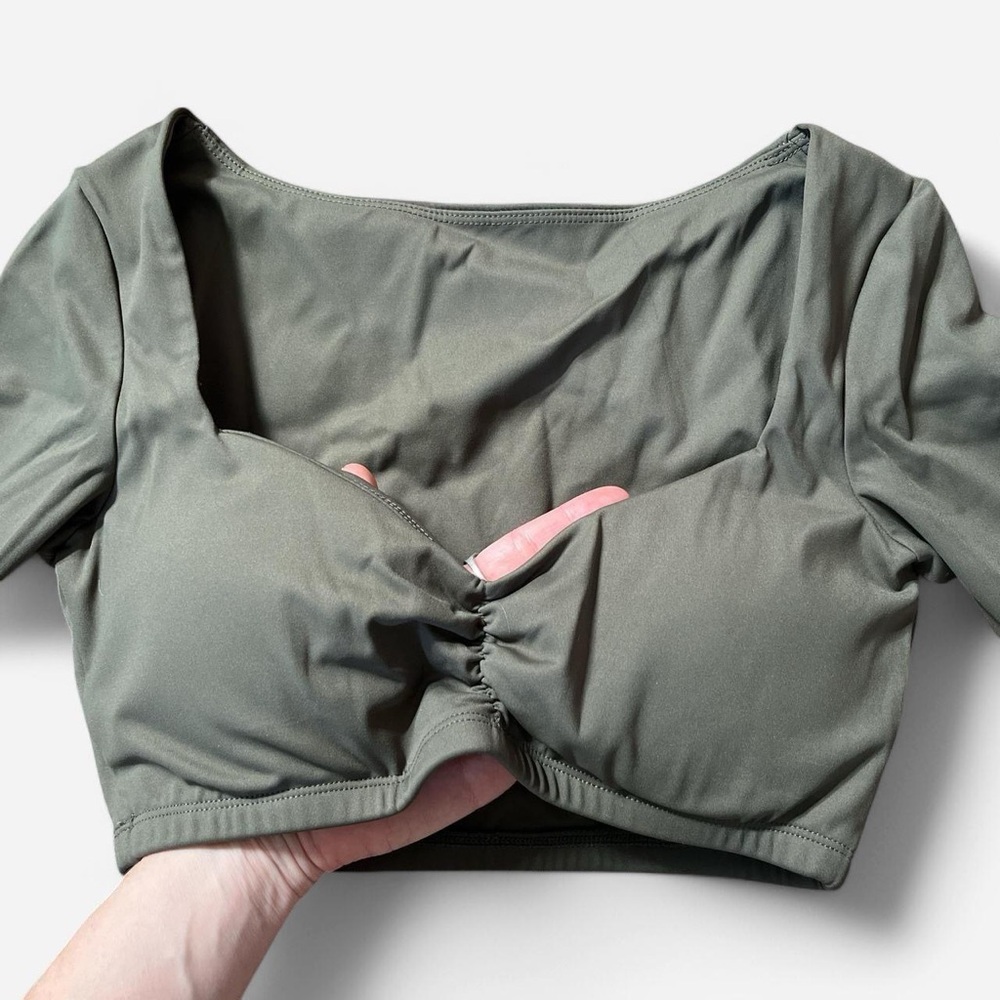 Bell sleeve crop top